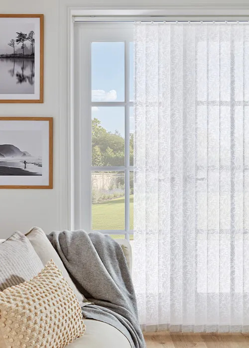 Vertical Blinds | Petal White | Rainbow Blinds Glasgow