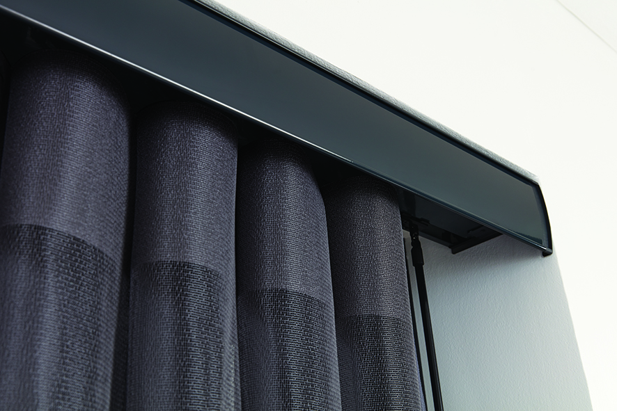 Allusion Blinds | Horizon Pewter with Facia | Rainbow Blinds Glasgow